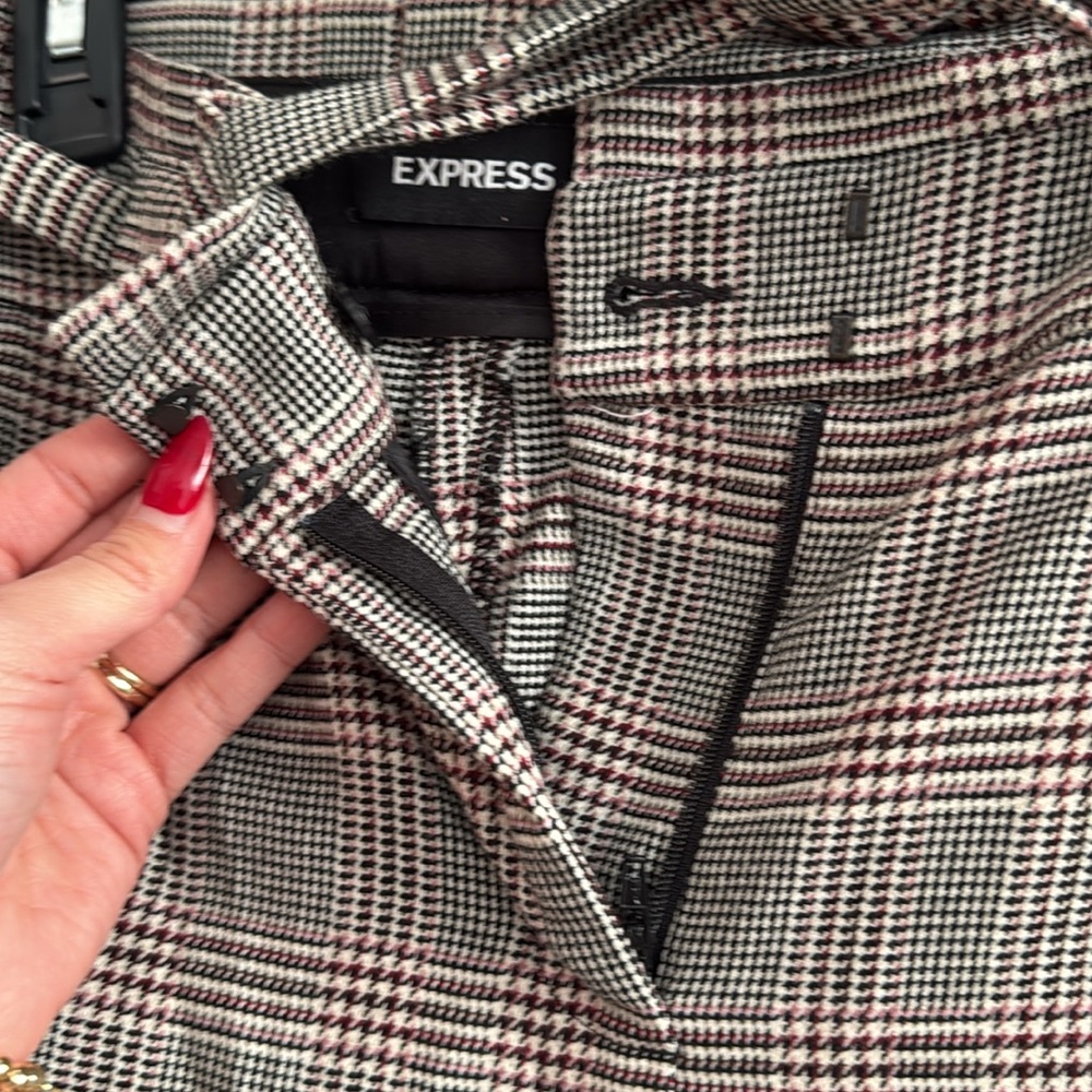 Express Plaid Work Slacks - Picture 4 of 5